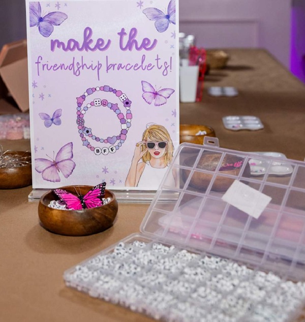 friendship bracelet making station