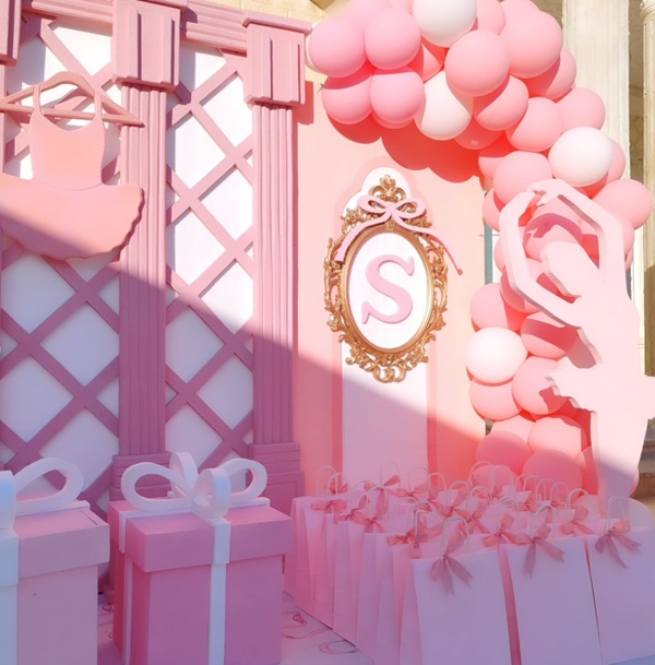 pink pink ballerina themed party