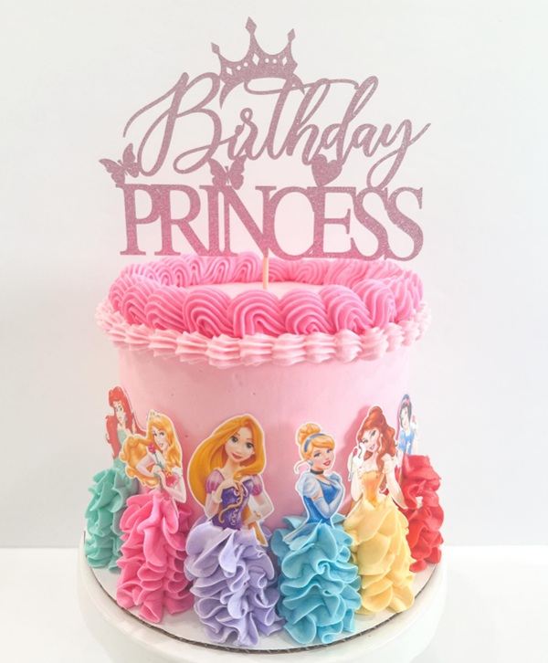 pink rose princess cake for a princess