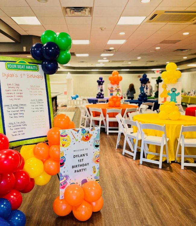 sesame street party welcome sign