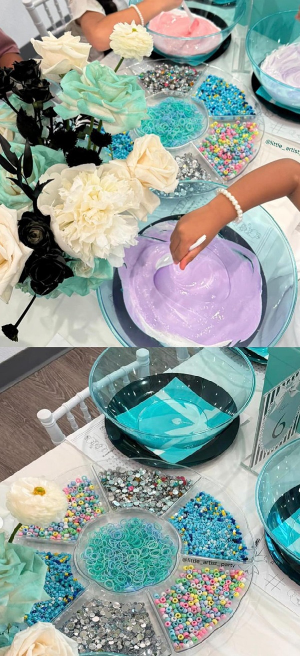 slime making station for kids