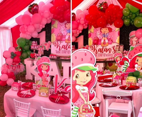 strawberry shortcake 1st birthday