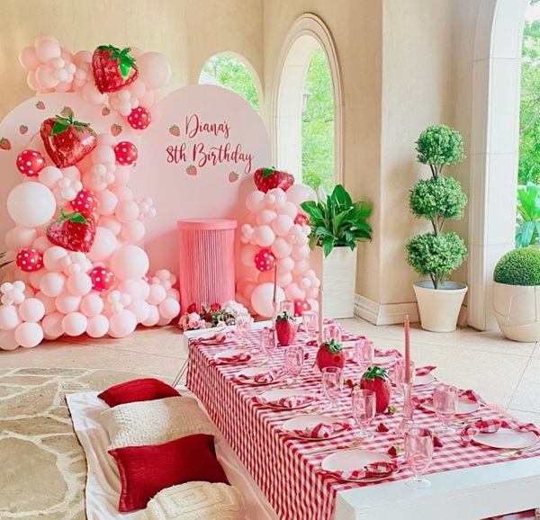 strawberry themed birthdays