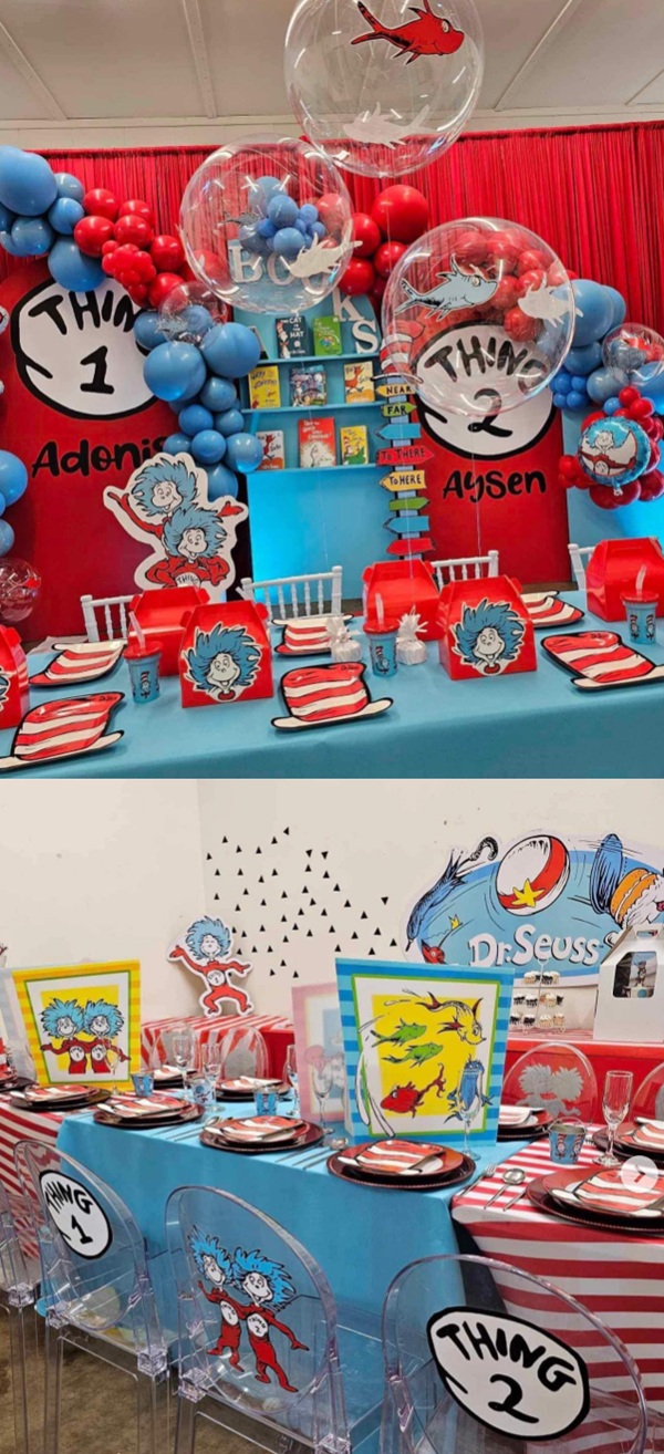 thing 1 thing 2 birthday decorations