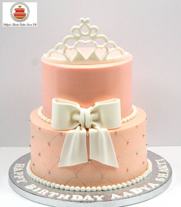 tiered Princess Theme Cake buttercream