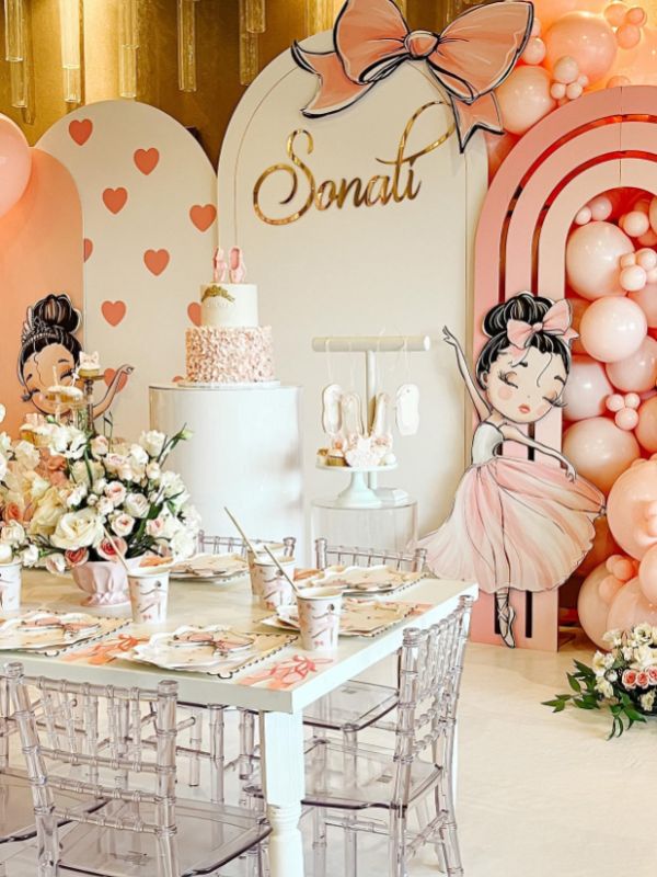tutu cute birthday tablescape