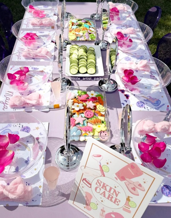 ultimate Swiftie Birthday Party skin care station