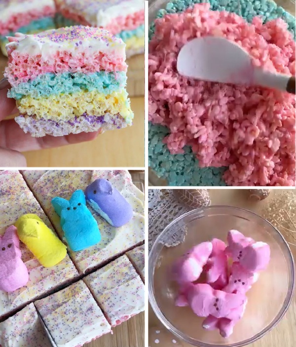 3-Ingredient Peeps Rice Krispie Treats 