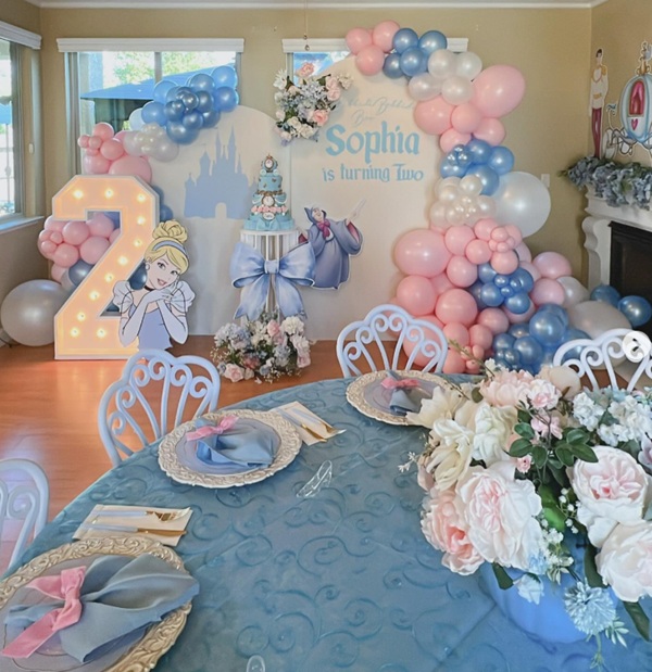 Cinderella inspired birthday