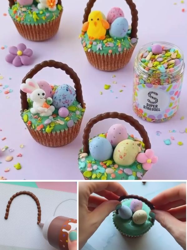 Easter Basket Cupcakes