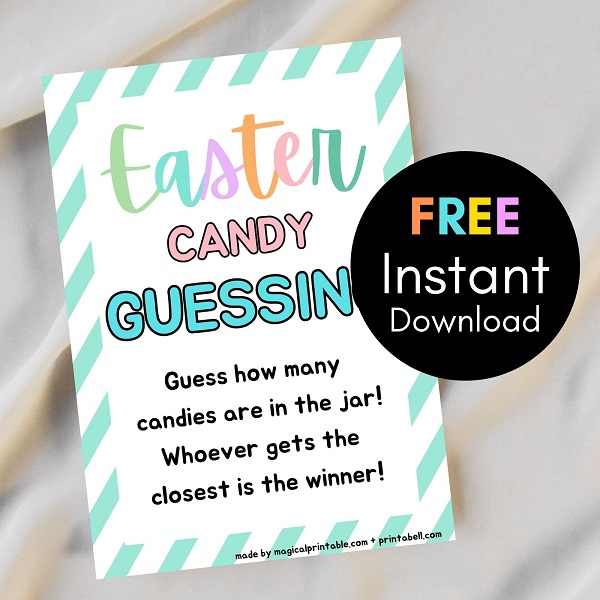 FREE Easter Candy Guessing Game