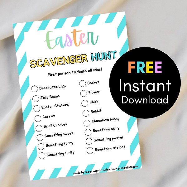 FREE Easter Scavenger Hunt