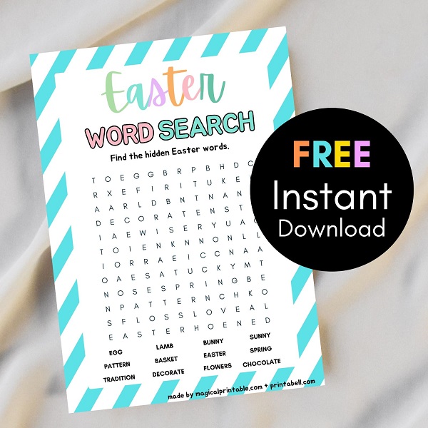 FREE Easter Game Printable – Easter Word Search