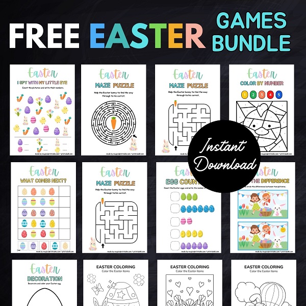Free Easter Games Printable for Kids