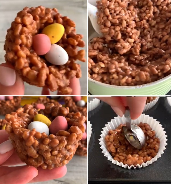 Mars Bar Crispy Easter Nests