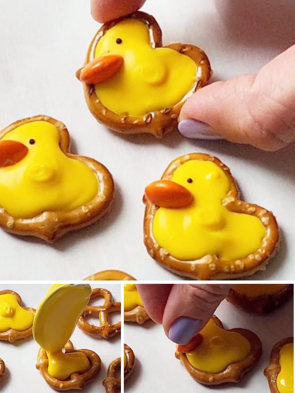 Pretzel Easter Chicks