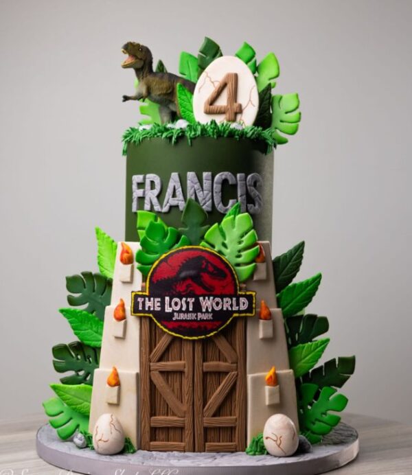The Lost World entrance cake