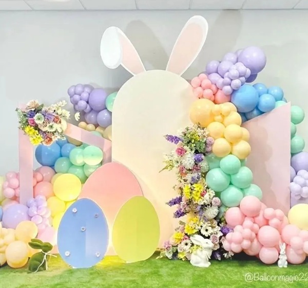 easter party backdrop