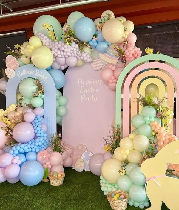 easter party balloon decorations