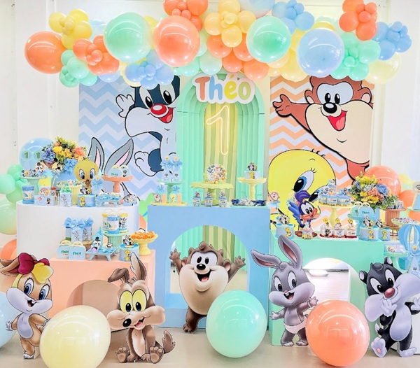looney tunes birthday party decorations