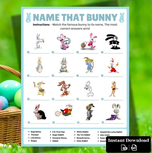 name that bunny game
