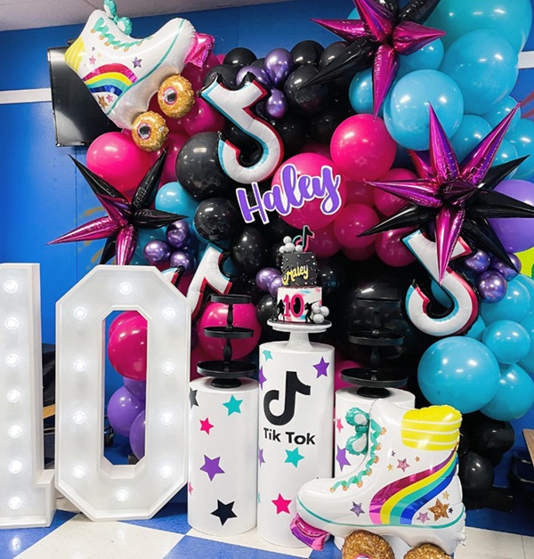 tiktok birthday party decorations