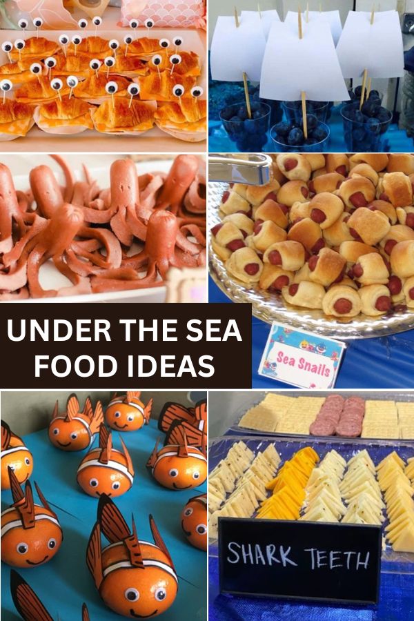 Beach and Under the Sea Birthday Party Savory Food Ideas