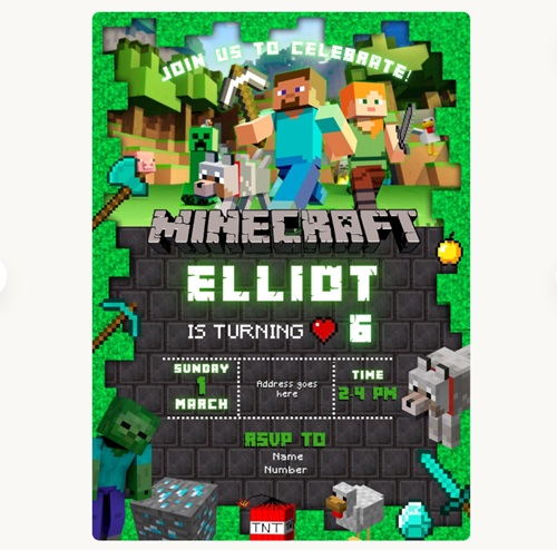 MINECRAFT Invite