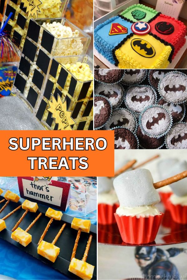 Superhero Birthday Cake and Treat