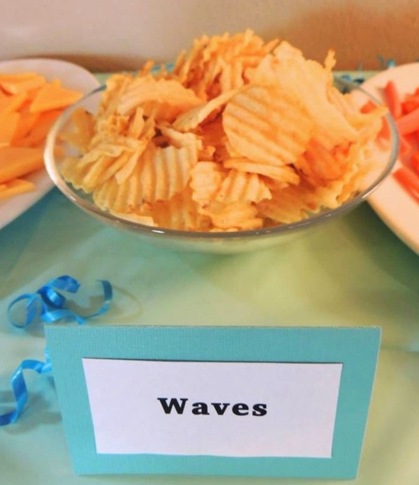 food label waves for chips