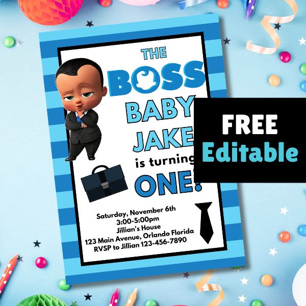 Free Boss Baby Invitation