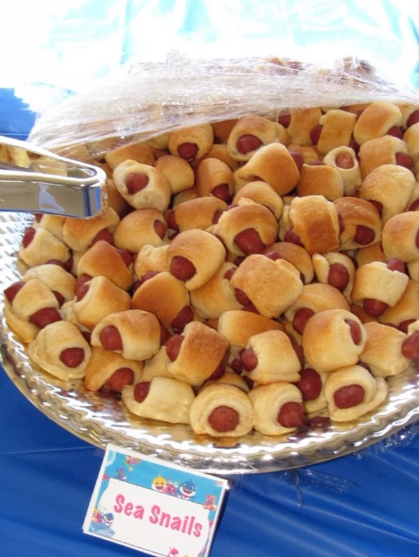 sea snails sausage rolls