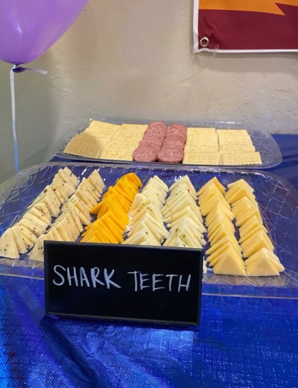 shark teeth cheese triangles