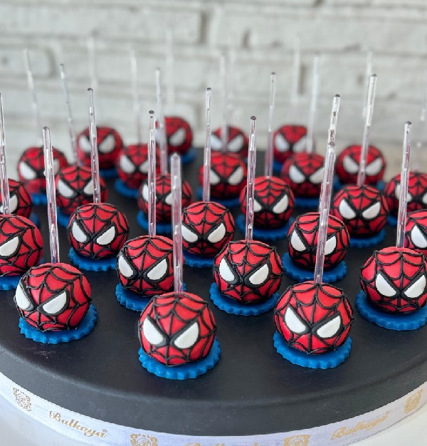 spider man cakepops