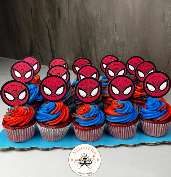 spider man cupcakes