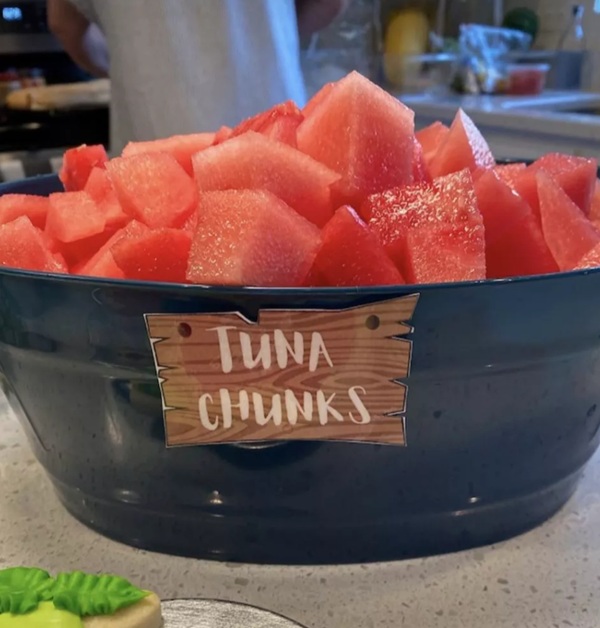 watermelon tuna chunks