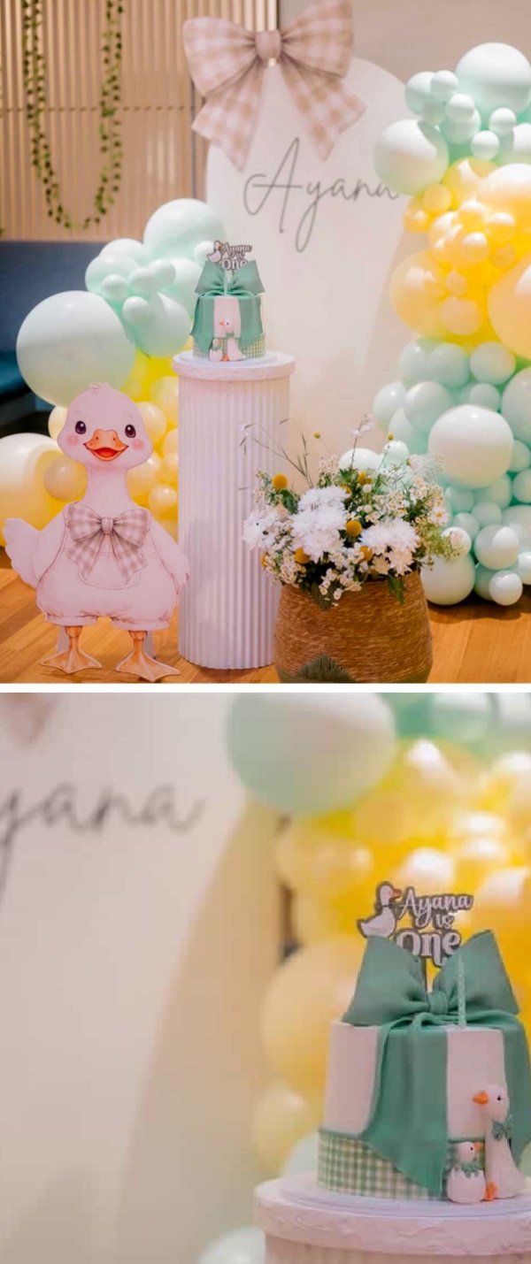 whimsical goose birthday party