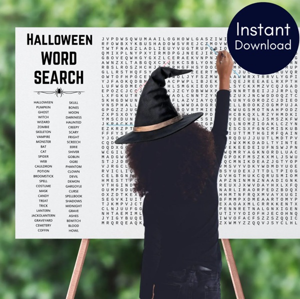 Giant Halloween Word Search