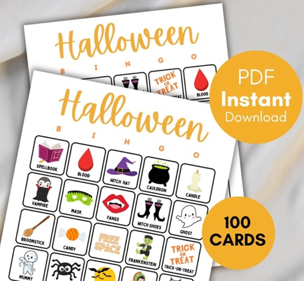 halloween bingo cards