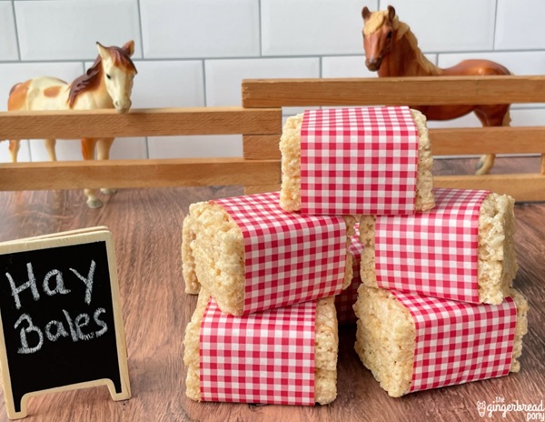 Rice Krispies Treat Hay Bales