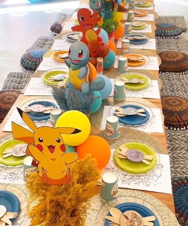 budget pokemon party centerpiece