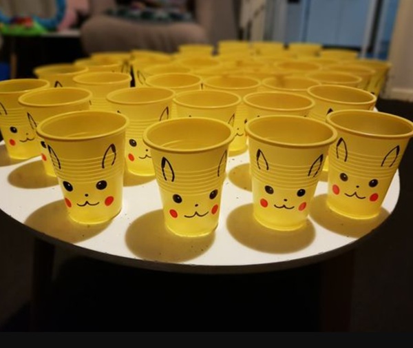 pikachu plastic cups